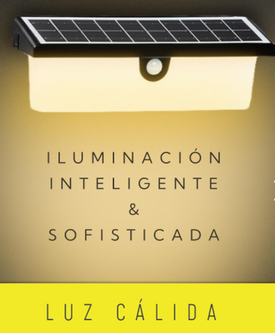 Pack 4 Aplique Solar Rectangular