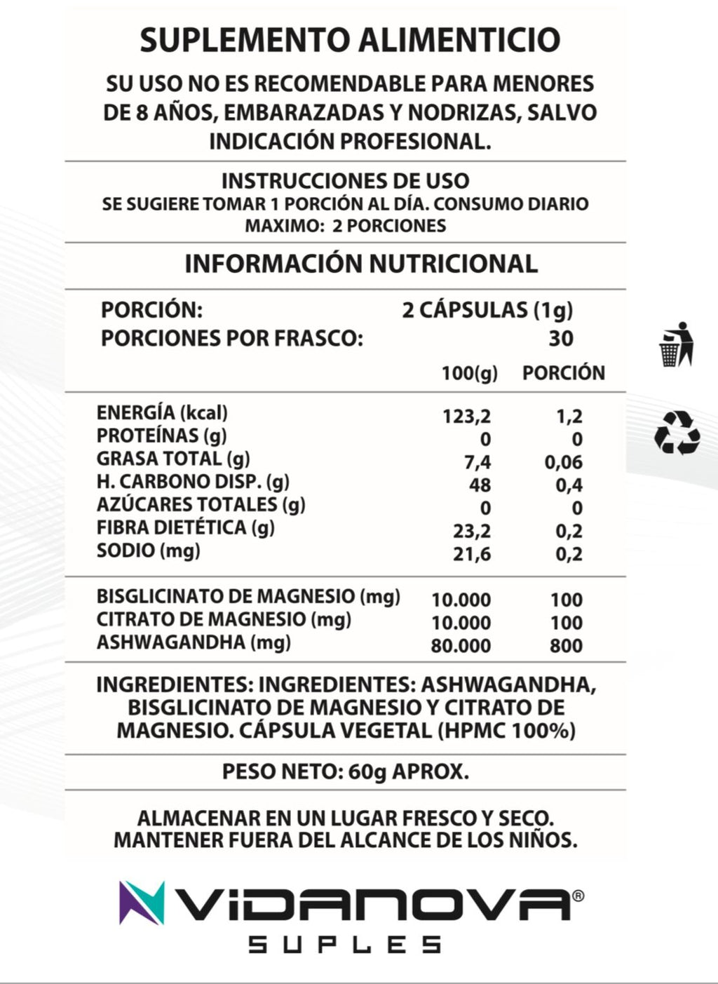 Ashwagandha + Magnesio reduce el estrés, mejora tu energía y equilibra tu mente